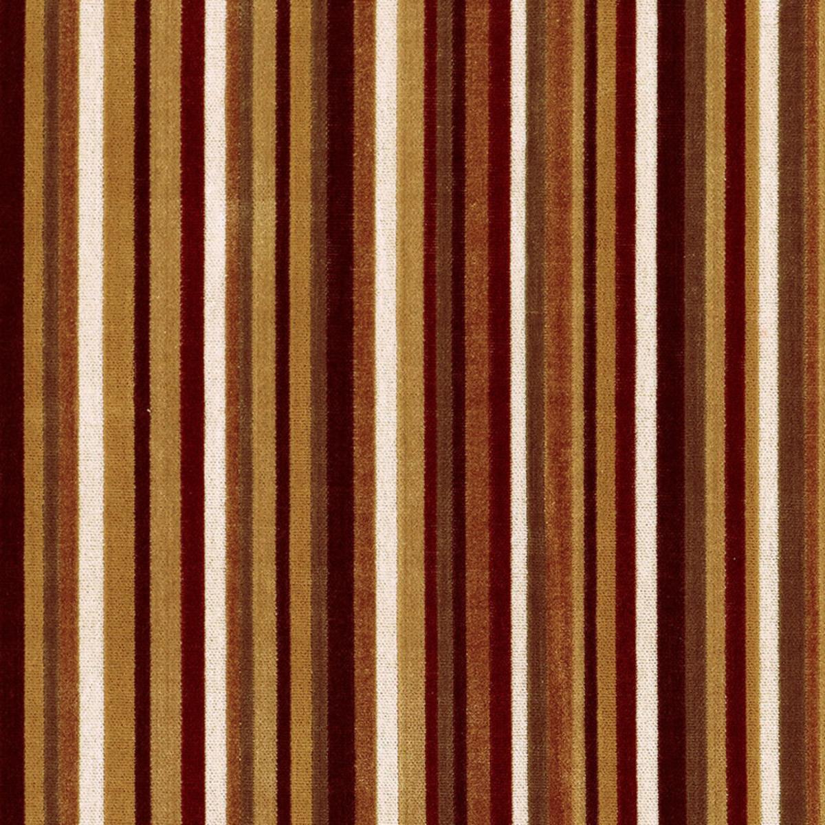 SYNCOPATED VELVET STRIPE BRONZE / WINE