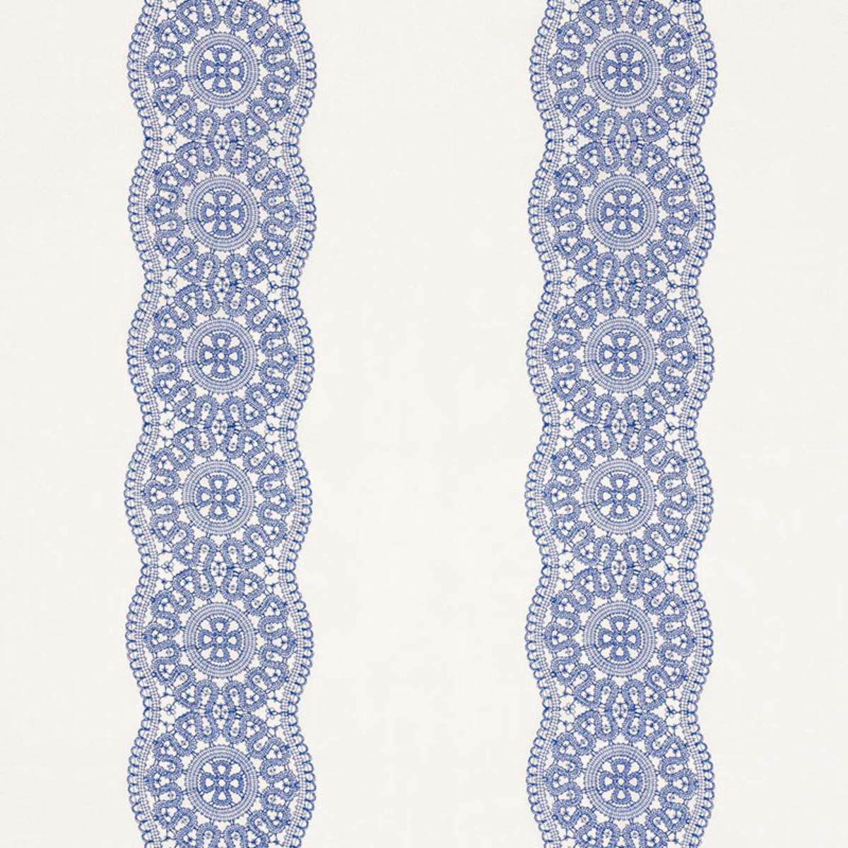 ALECON EMBROIDERED SHEER BLUE