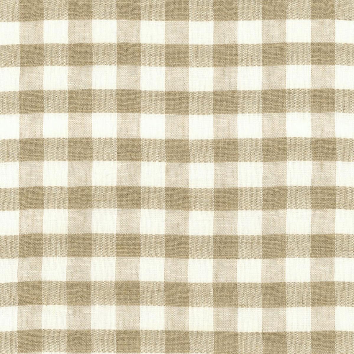 SIDNEY CHECK LINEN SHEER NATURAL