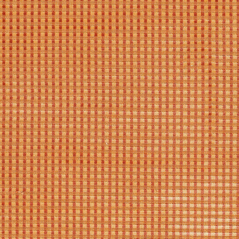 TRIANON VELVET CHECK TERRACOTTA