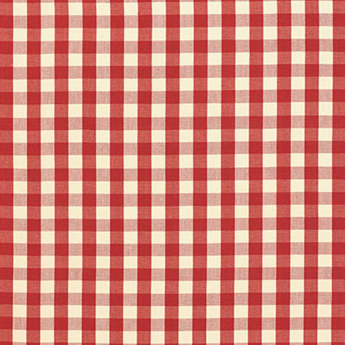 ELTON COTTON CHECK RED