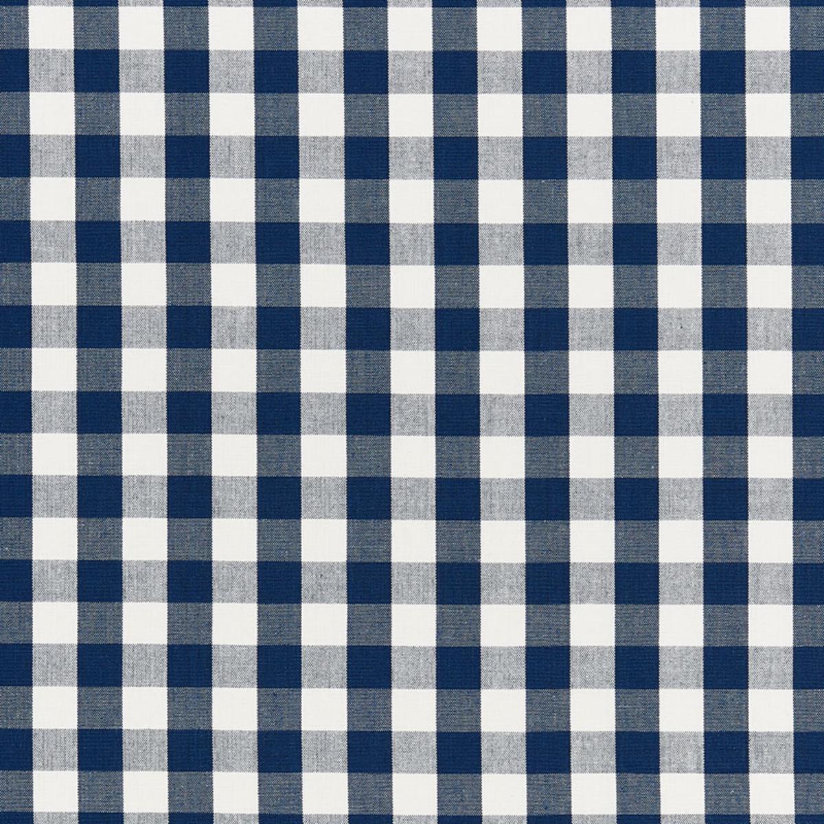 ELTON COTTON CHECK NAVY