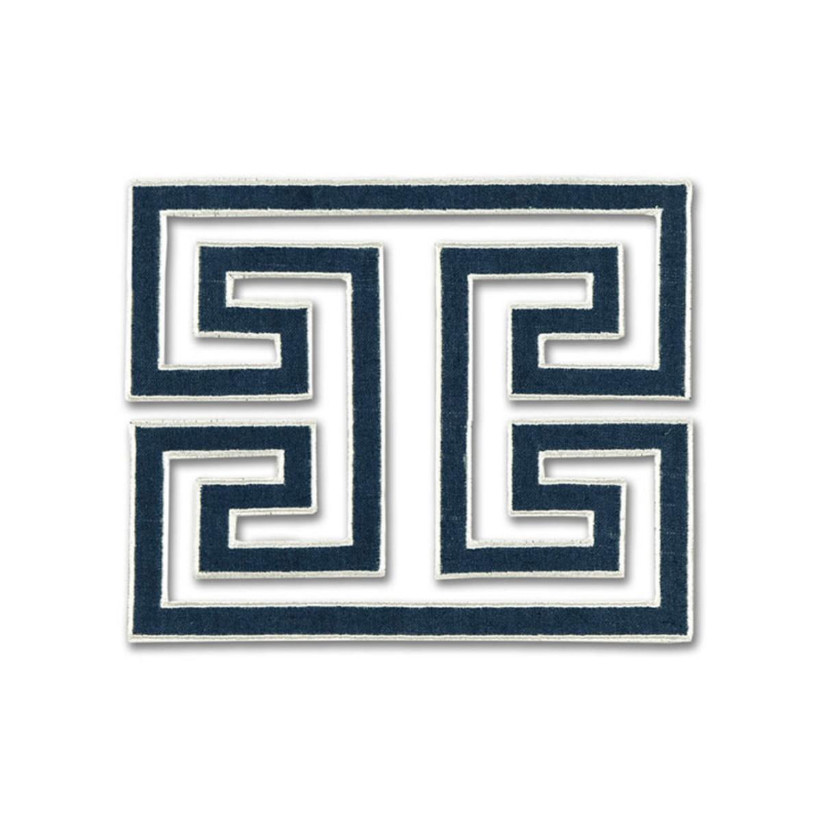 MADAME WU APPLIQUE BLEU MARINE