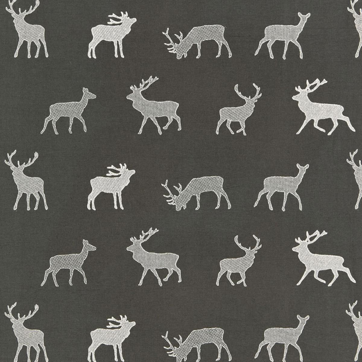 Caribou EmbroideryÂ  CHARCOAL