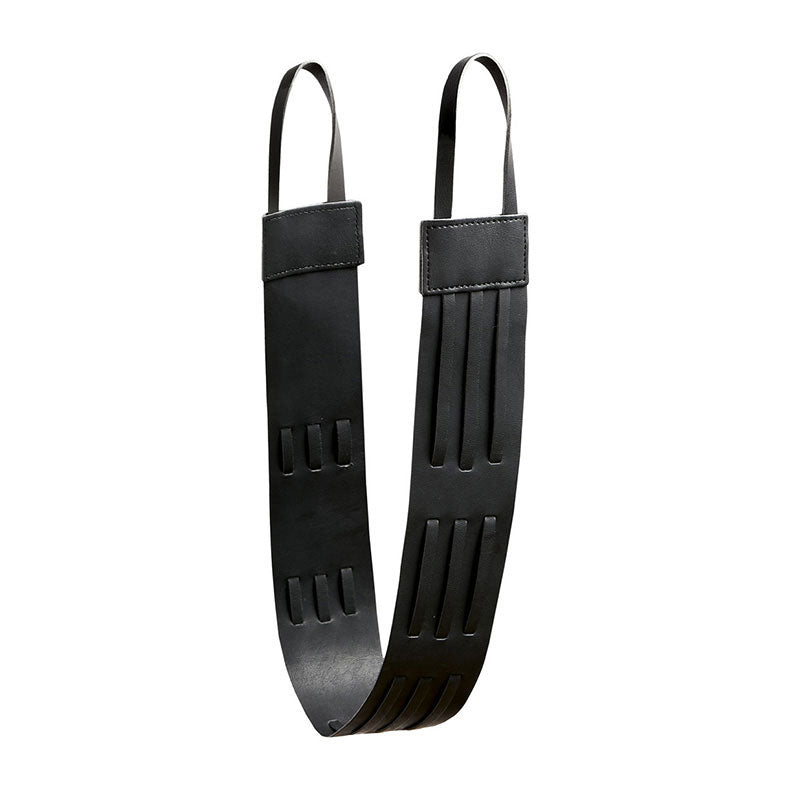 SIERRA LEATHER TIE BACK RAVEN