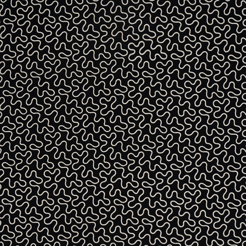 MEANDER EMBROIDERY BLACK