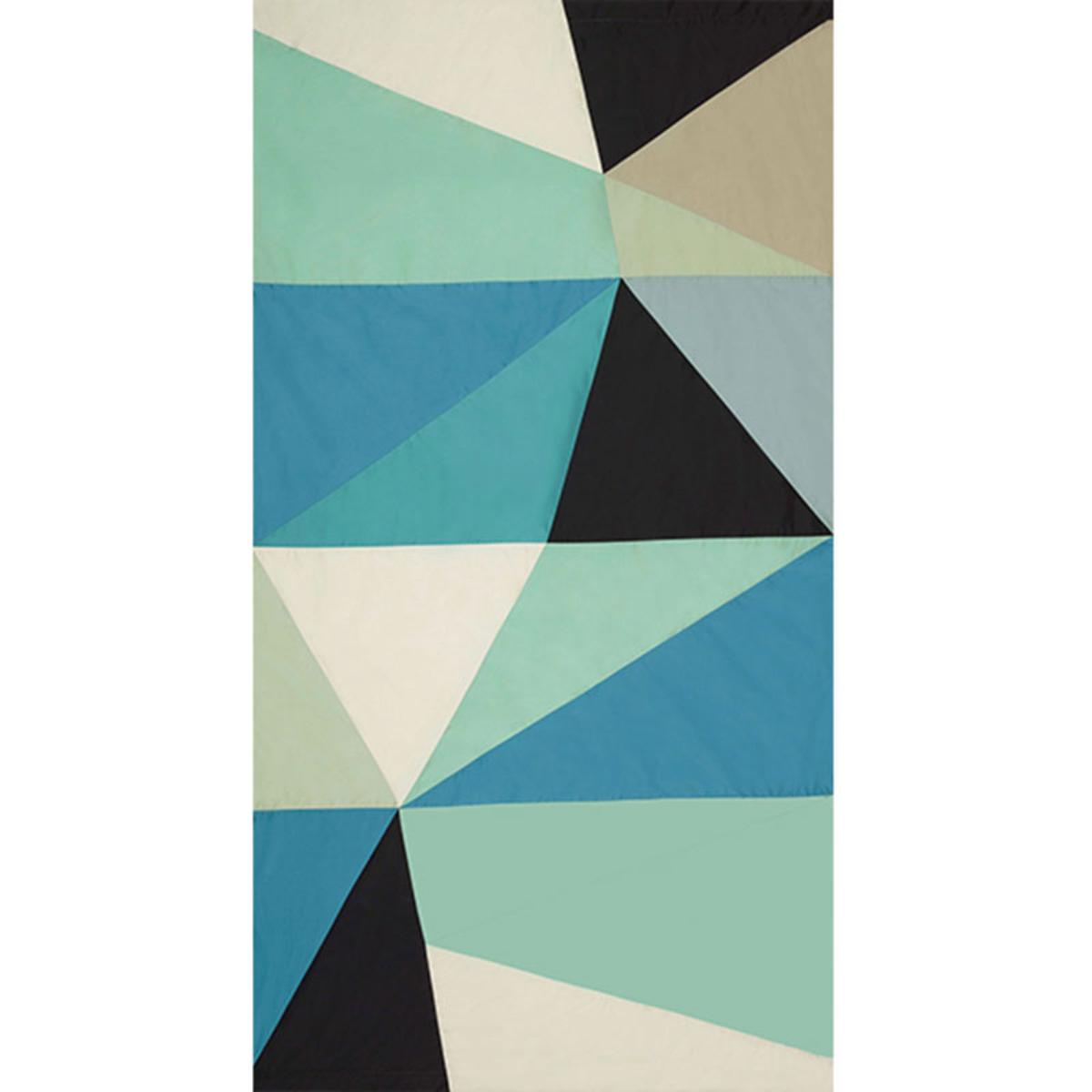 CUBIST SILK PANEL PEACOCK