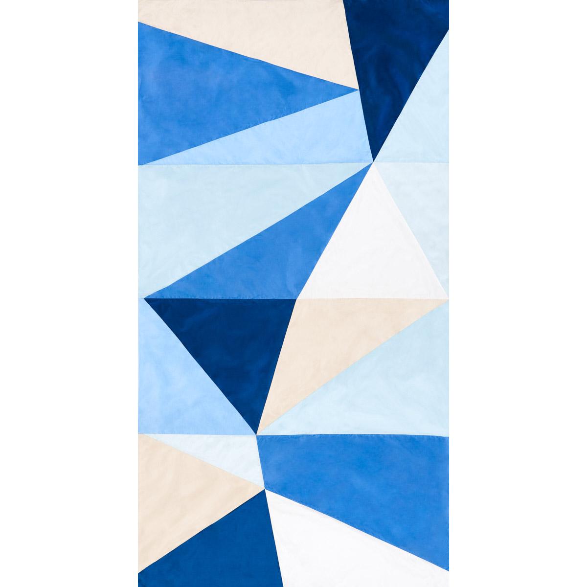 CUBIST SILK PANEL BLUE