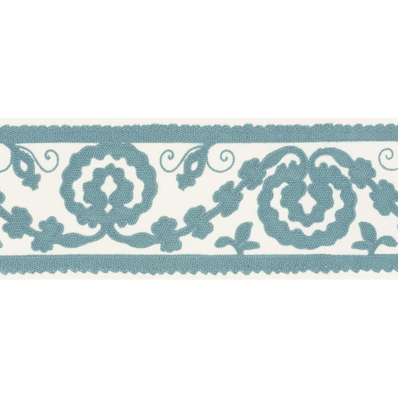 Schumacher ASHBURY TAPE SKY Trim | Atlanta Fabrics