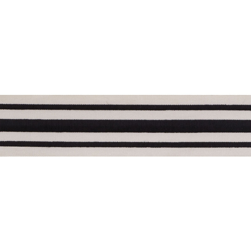 MILITARY STRIPE  TAPE BLACK ON IVORY