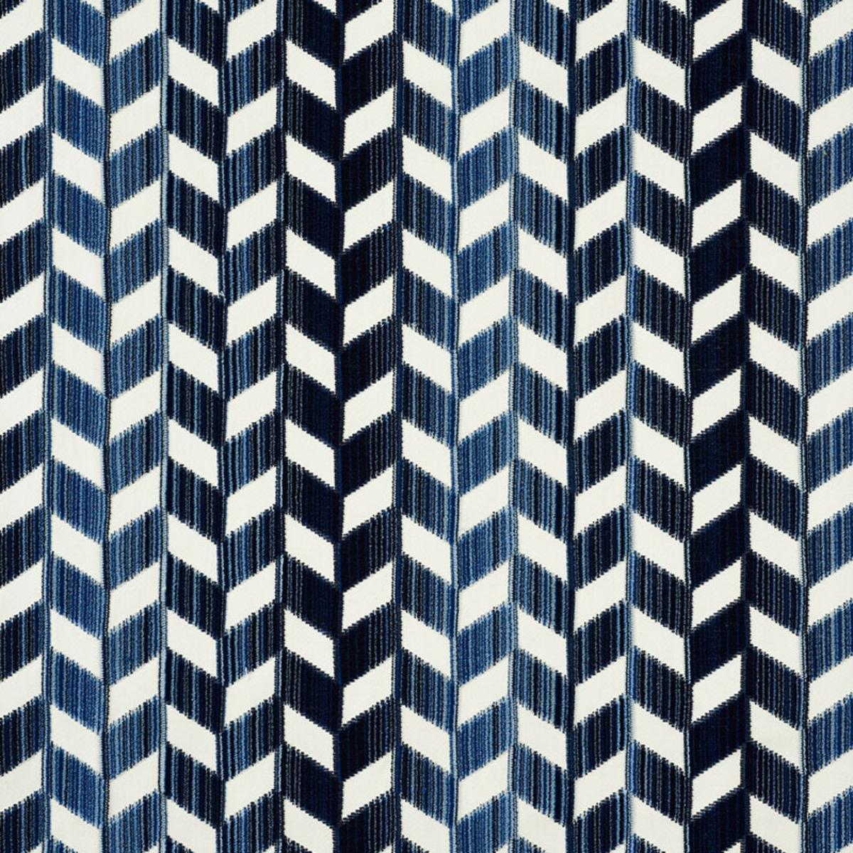 CHEVRON STRIE VELVET LAPIS