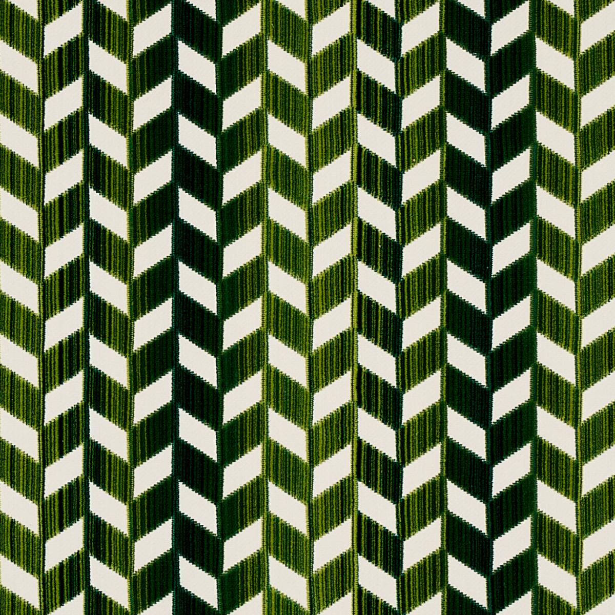 CHEVRON STRIE VELVET EMERALD