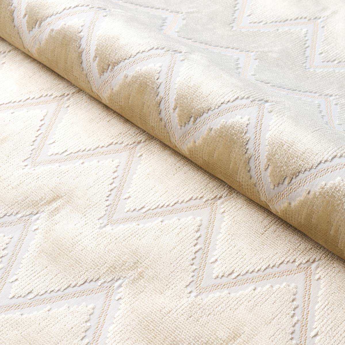 CHEVRON VELVET CHAMPAGNE