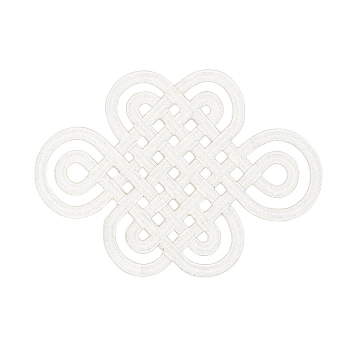 GOOD LUCK KNOT APPLIQUE IVORY