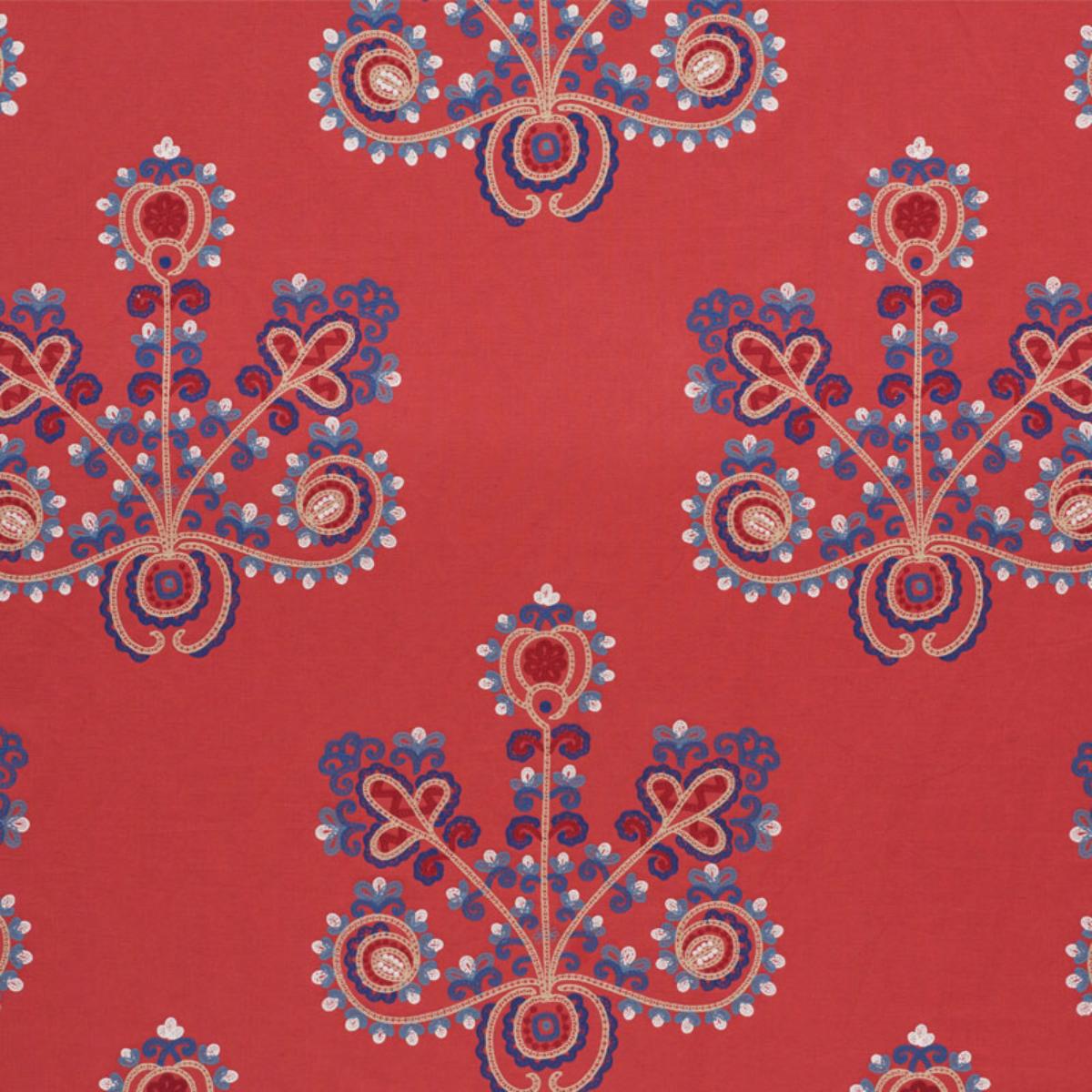 ESTRELLA EMBROIDERY VERMILION