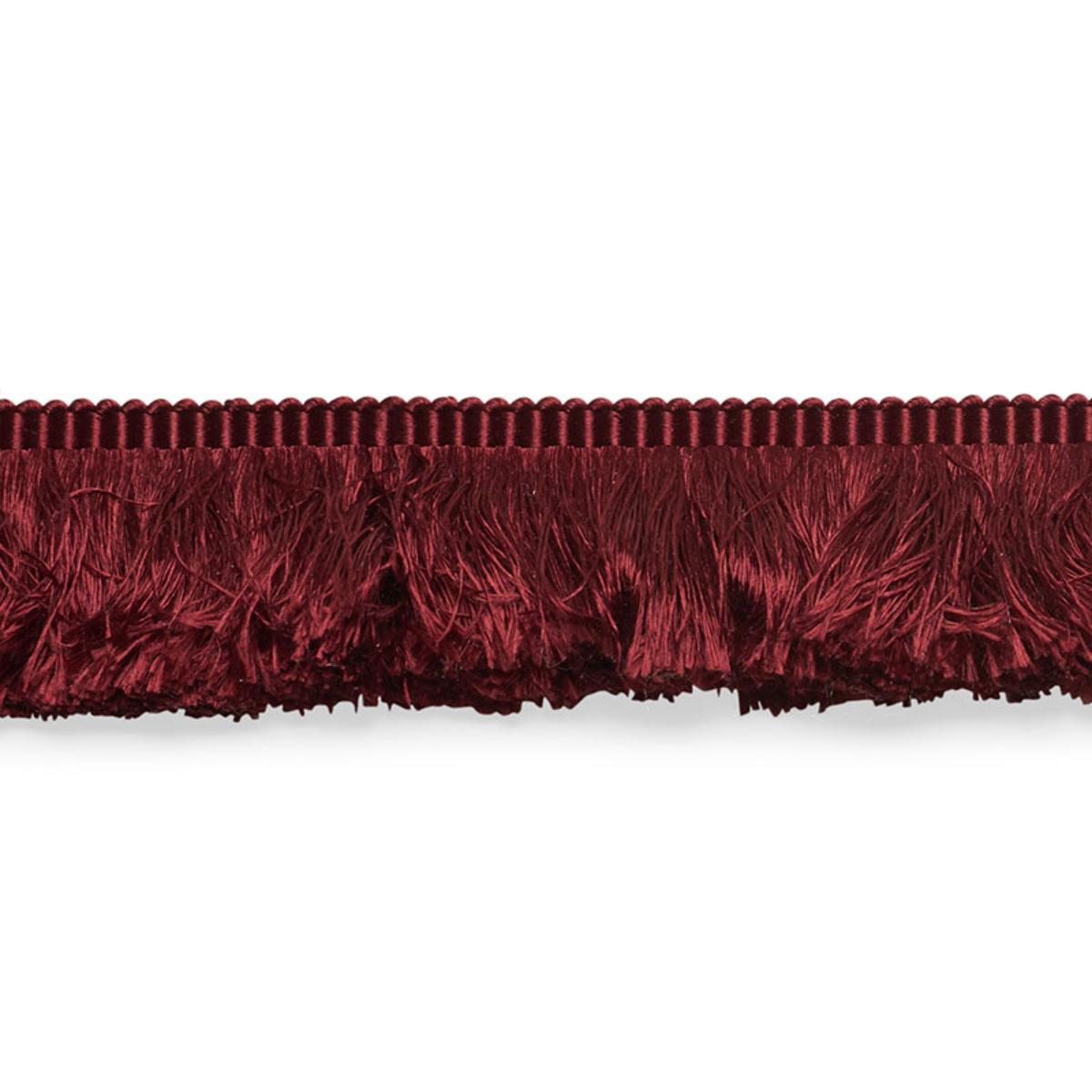 FRANCOIS SILK BRUSH FRINGE BURGUNDY
