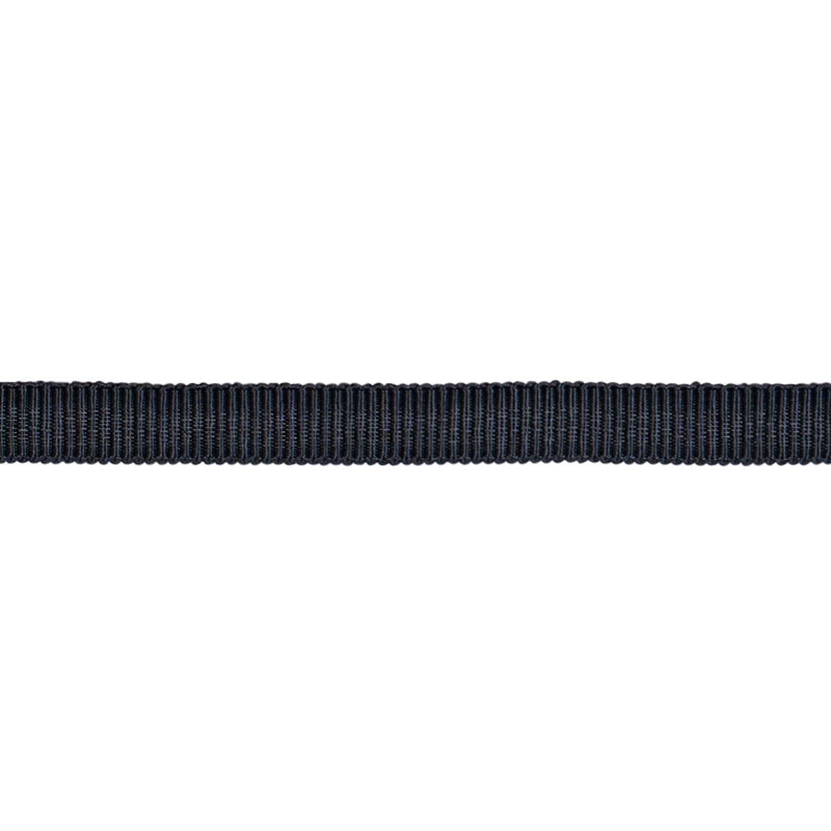 NARROW FAILLE TAPE CHARCOAL