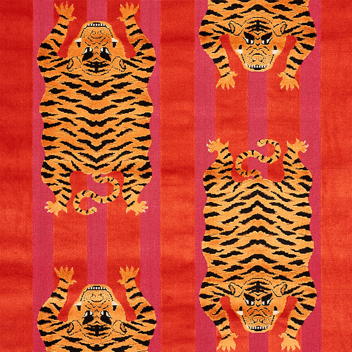 JOKHANG TIGER VELVET RED & PINK