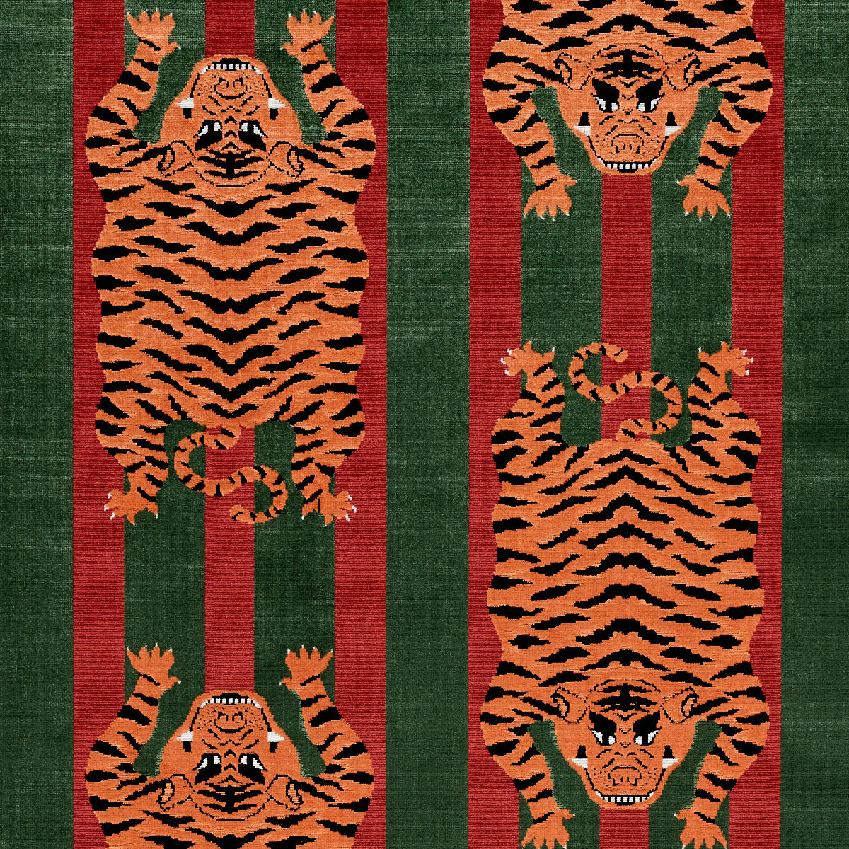 JOKHANG TIGER VELVET RED & GREEN