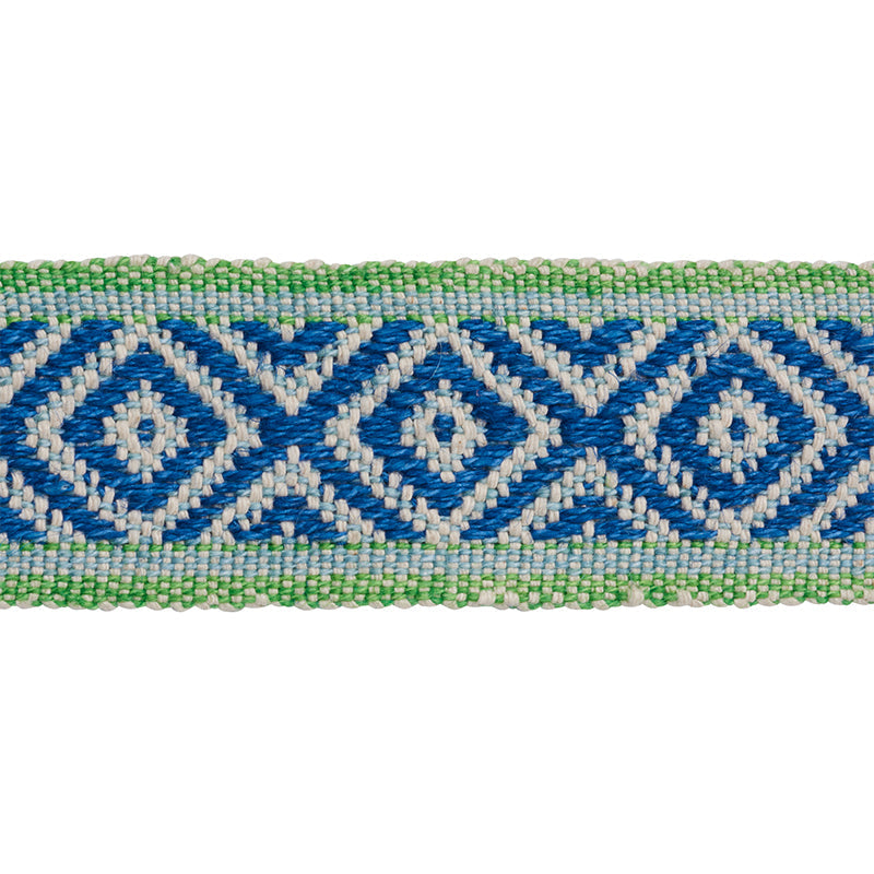 LARSON HANDWOVEN TAPE BLUE & GREEN