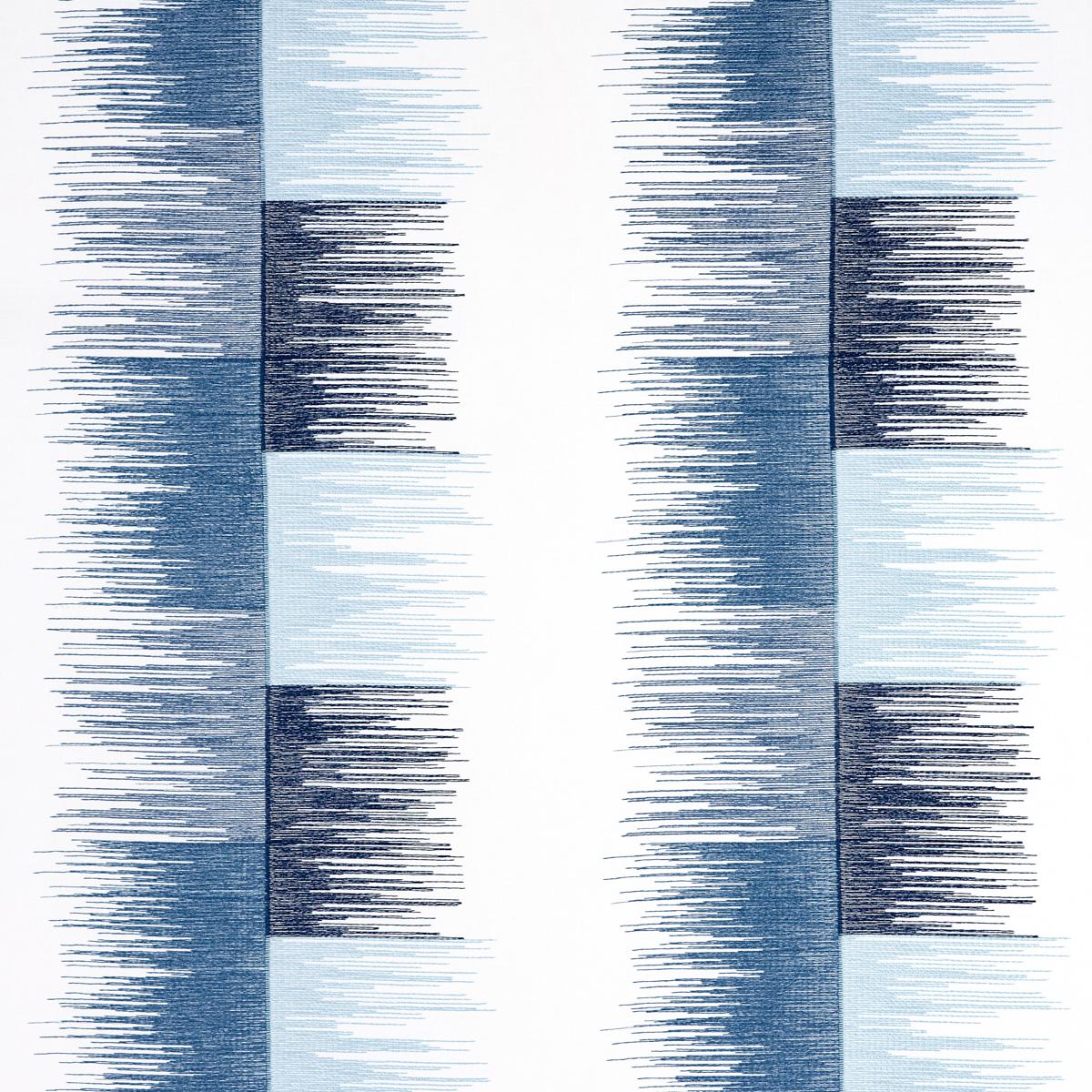 SUNBURST STRIPE EMBROIDERY BLUE