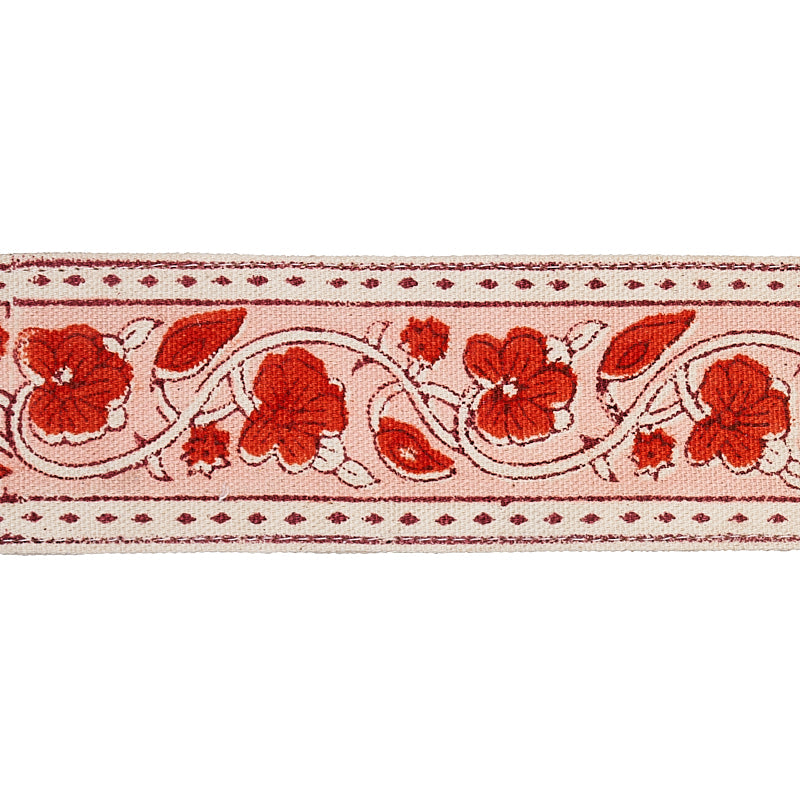 MILA HAND BLOCK PRINT TAPE RED