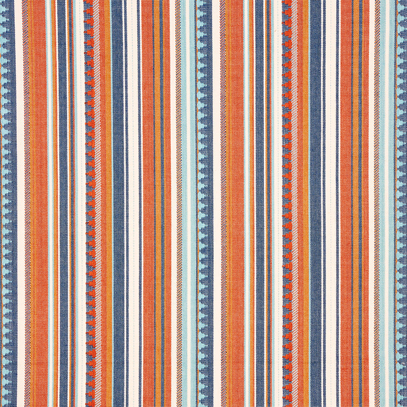 ZUNI STRIPE BLUE & ORANGE