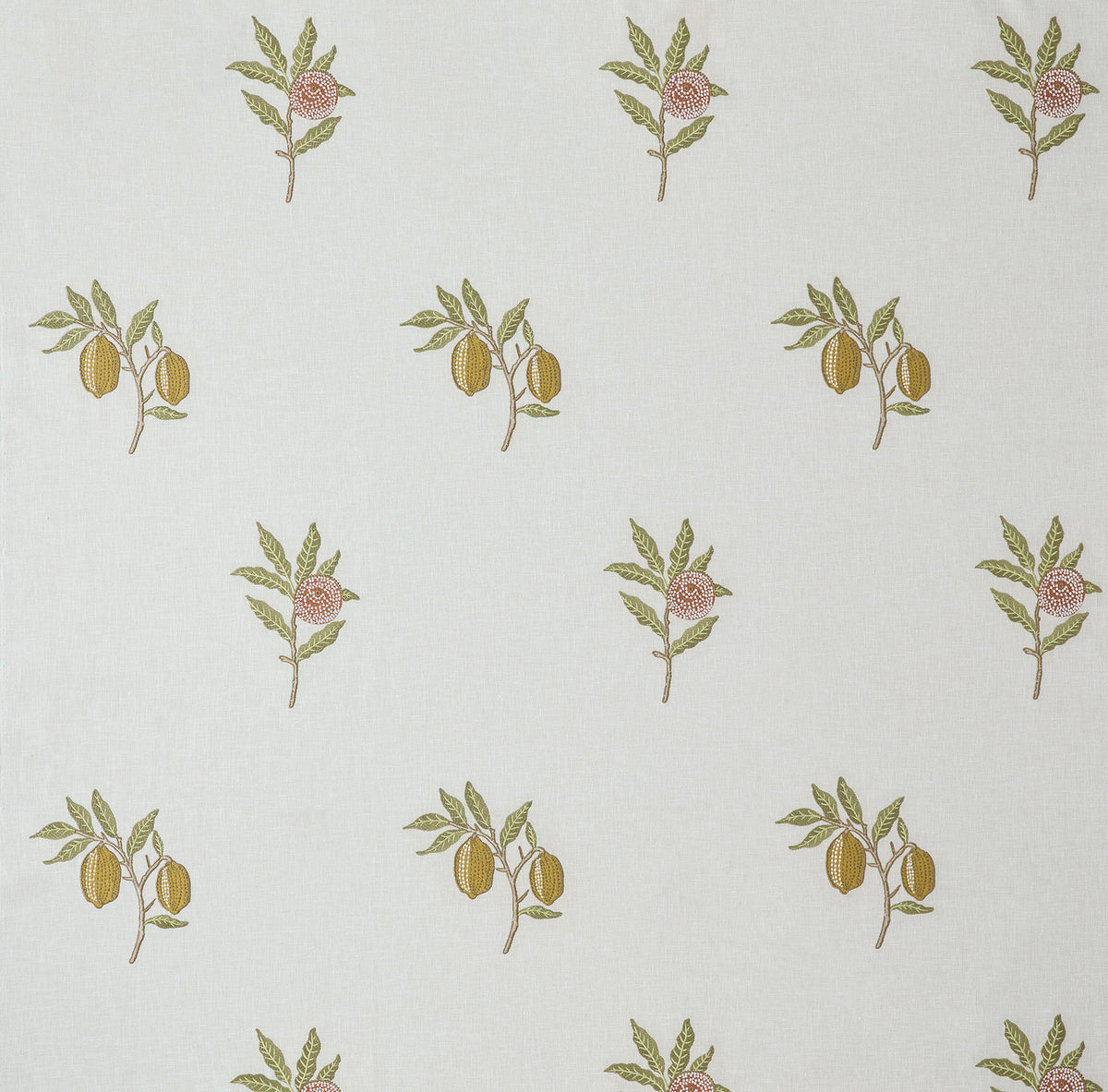 7891 FRUIT EMBROIDERY 2 TANGERINE