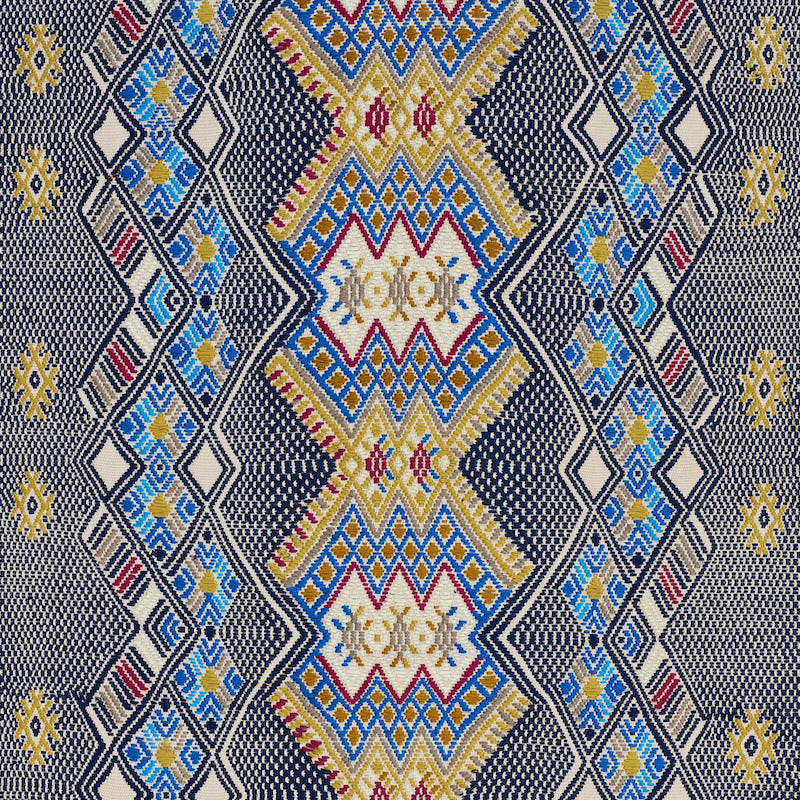 KAYA HAND WOVEN BROCADE BLUE