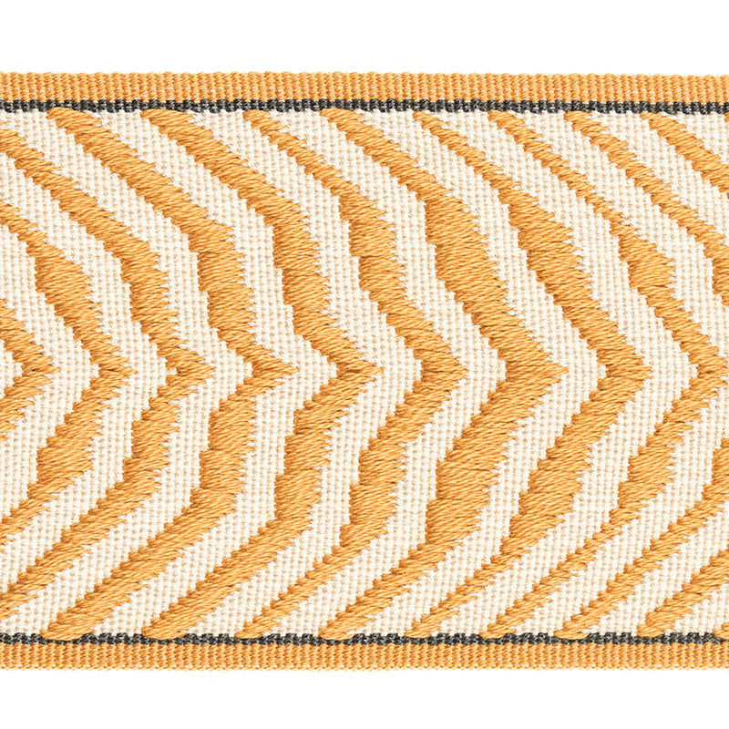 Schumacher ARCURE RIPPLE TAPE MUSTARD Trim | Atlanta Fabrics