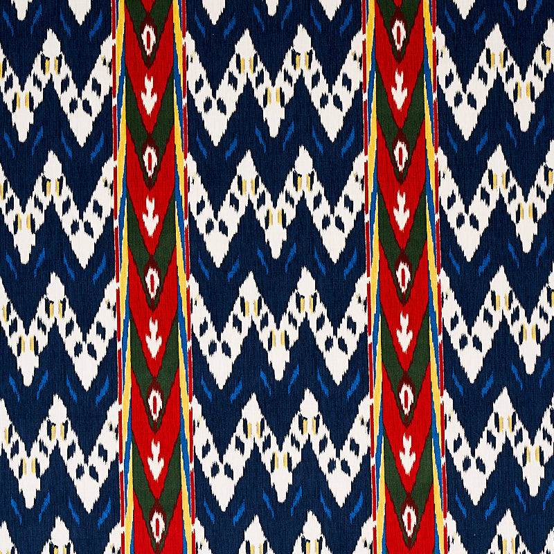 SAMAR IKAT VELVET BLUE