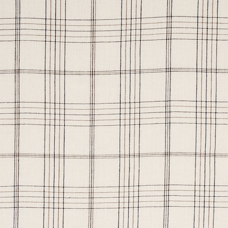 NILS PLAID LINEN CHARCOAL