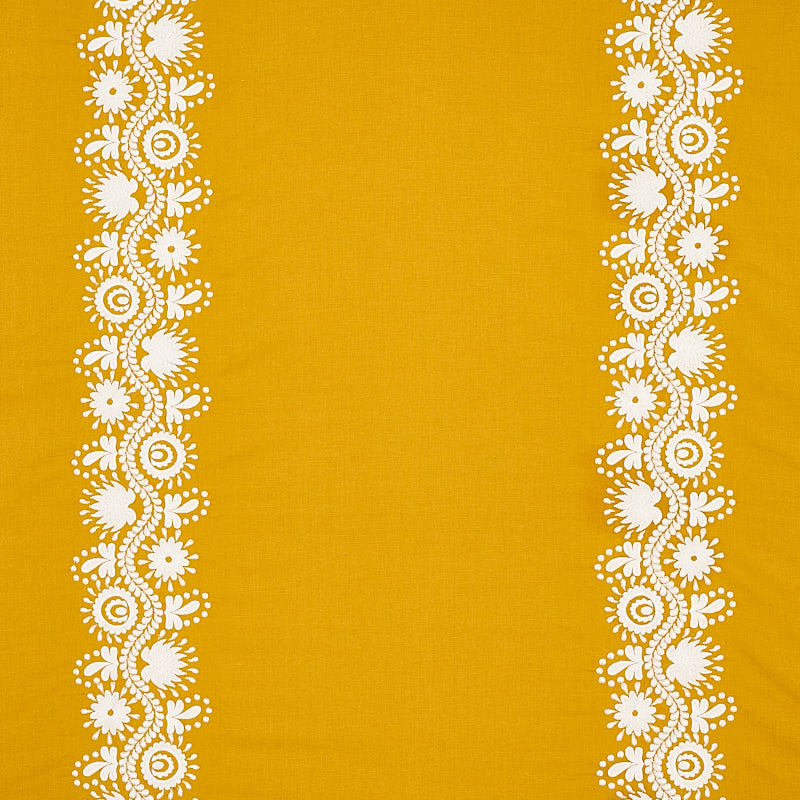 THEODORA EMBROIDERY SAFFRON