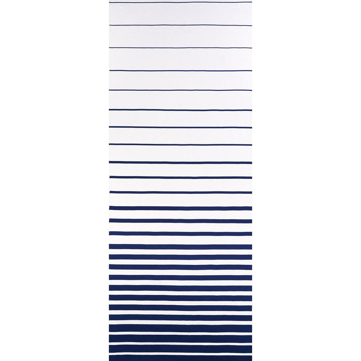 RIBBON APPLIQUE PANEL NAVY ON IVORY