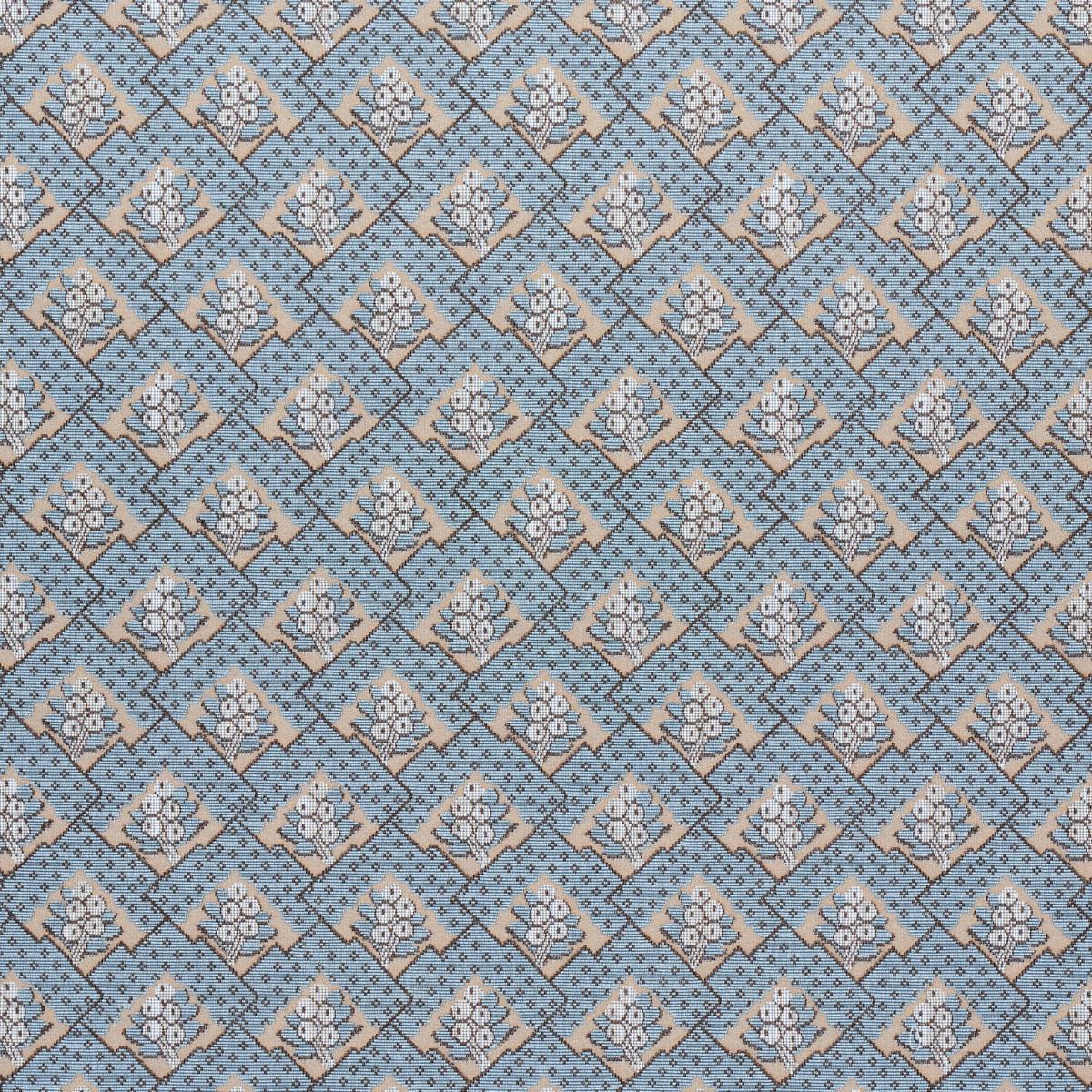 BLAIR SILK EPINGLE WORCESTER BLUE