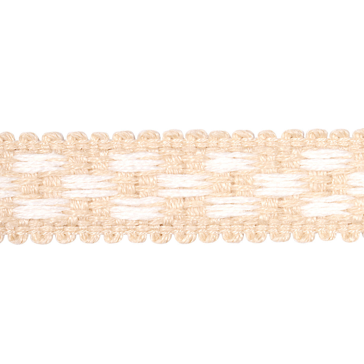 CRAWFORD CHECK TAPE NARROW COFFEE