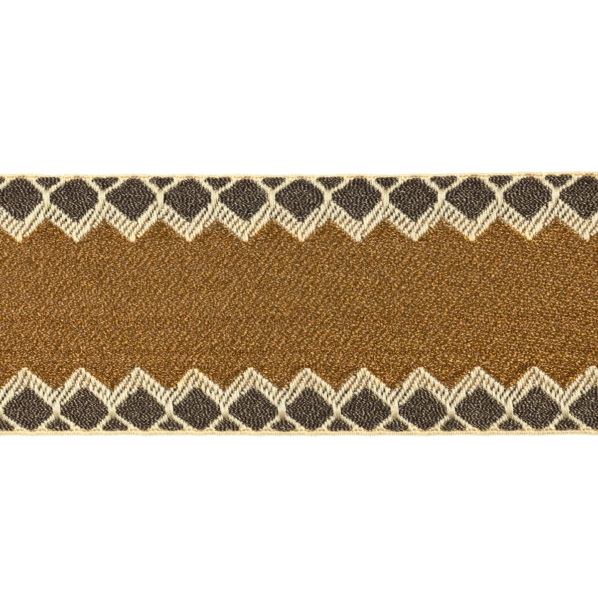 Schumacher ALLURE METALLIC TAPE COPPER Trim | Atlanta Fabrics