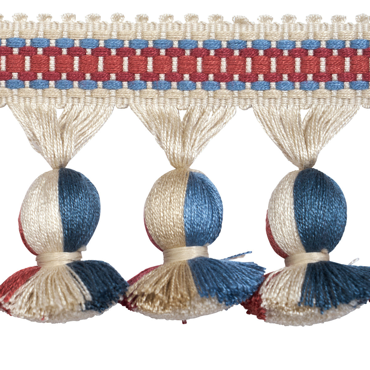 ALI TASSEL ROUGE & NAVY