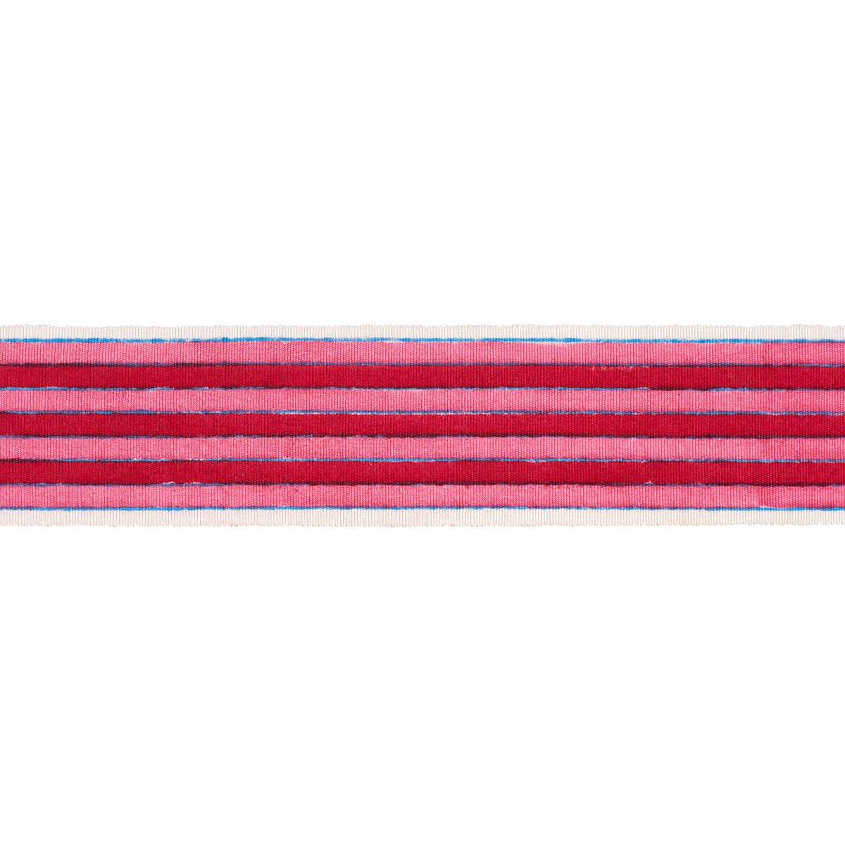 ARYA STRIPE HAND BLOCK TRIM PINK