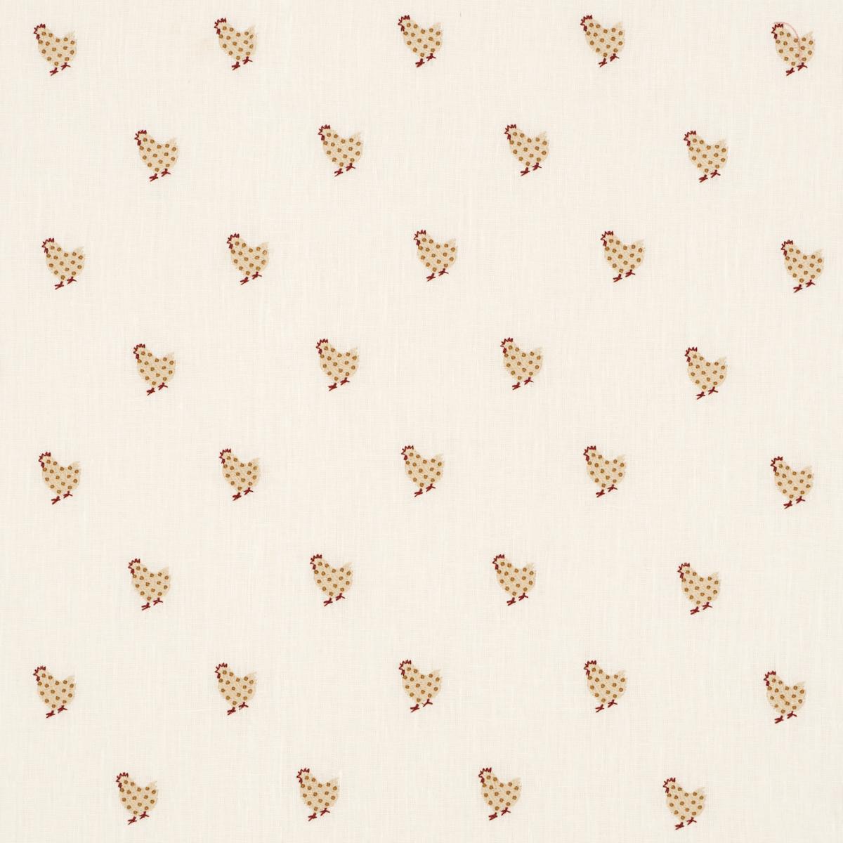 BETSY'S CHICKEN EMBROIDERY IVORY