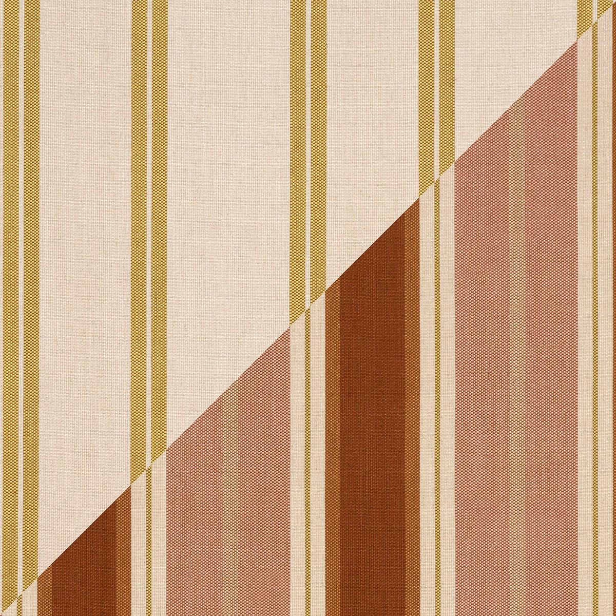 DOUBLE FACE STRIPES TERRACOTTA LIME