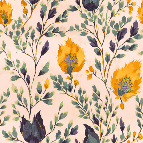 Atlanta Fabrics Amber Leaf Cameo Fabric | Atlanta Fabrics