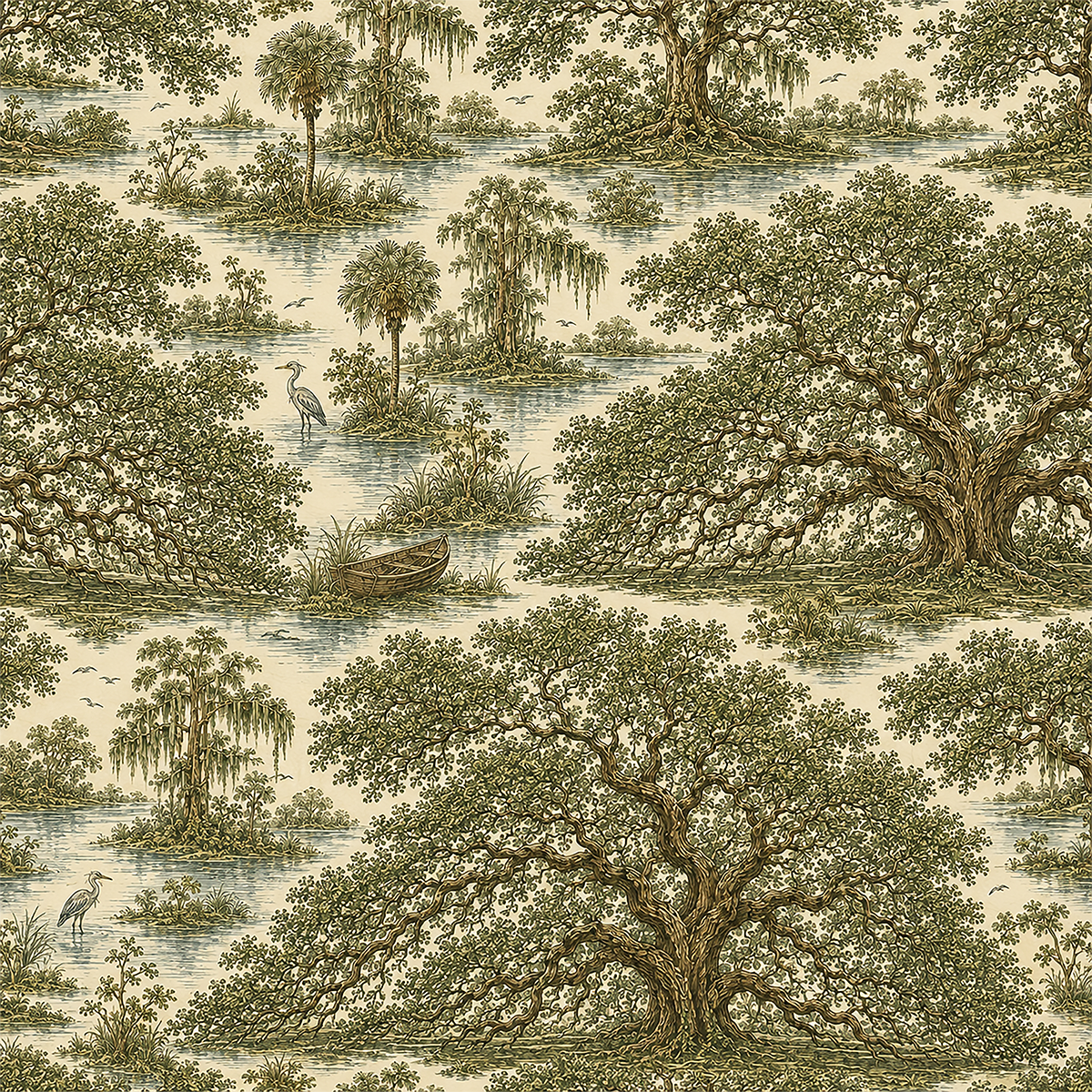 Angel Oak Sage Wallpaper