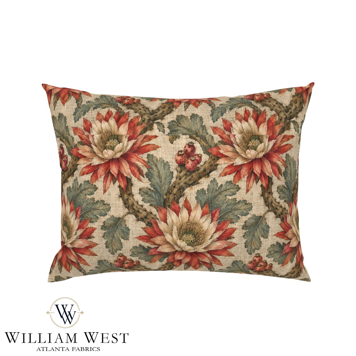 Atlanta Fabrics Arid Splendor Red Fabric | Atlanta Fabrics