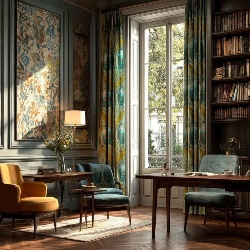 Atlanta Fabrics Byland Turquoise Fabric | Atlanta Fabrics