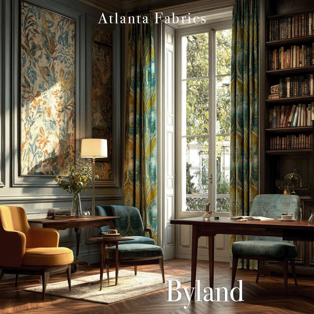 Atlanta Fabrics Byland Aubergine Fabric | Atlanta Fabrics