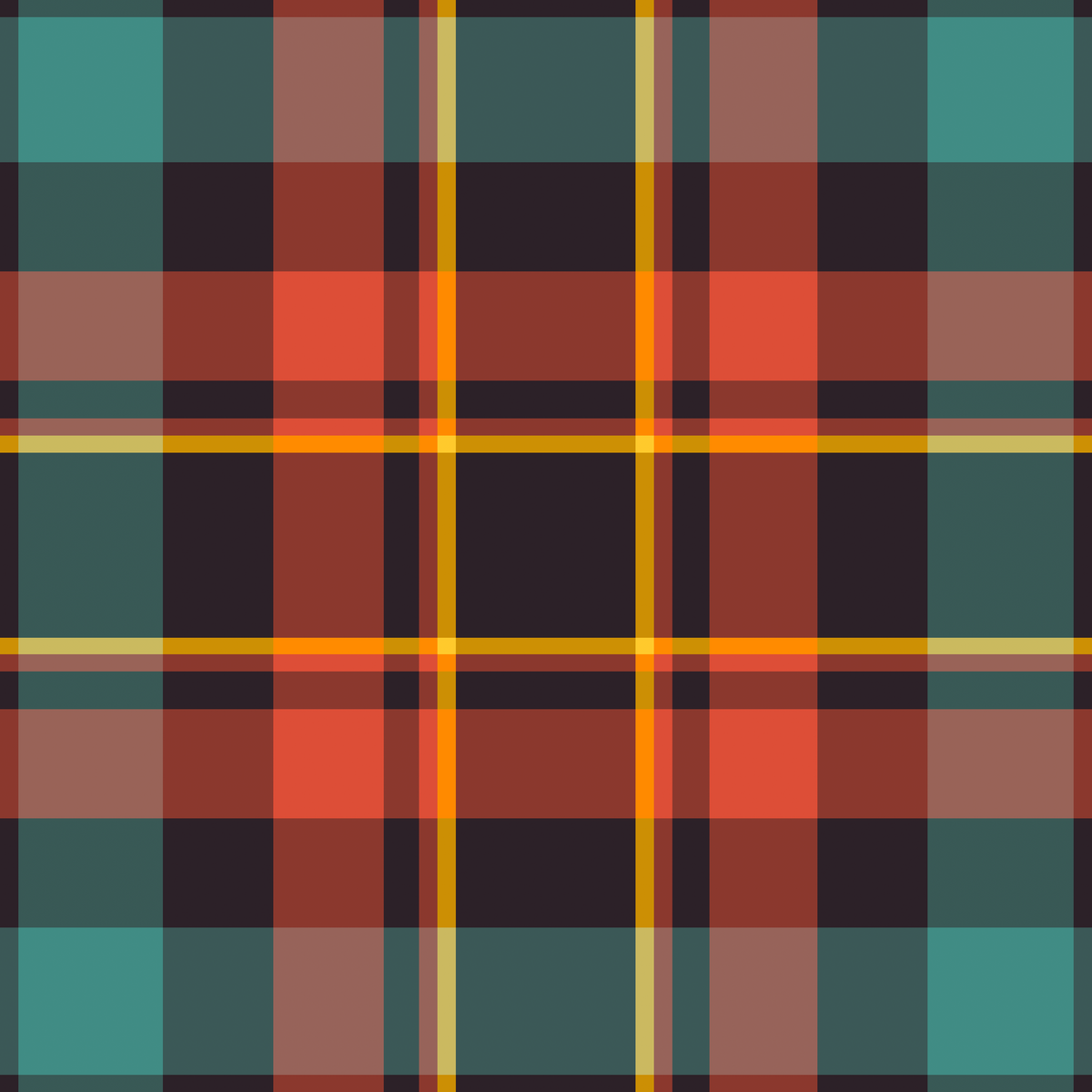 Carlow Plaid Orange