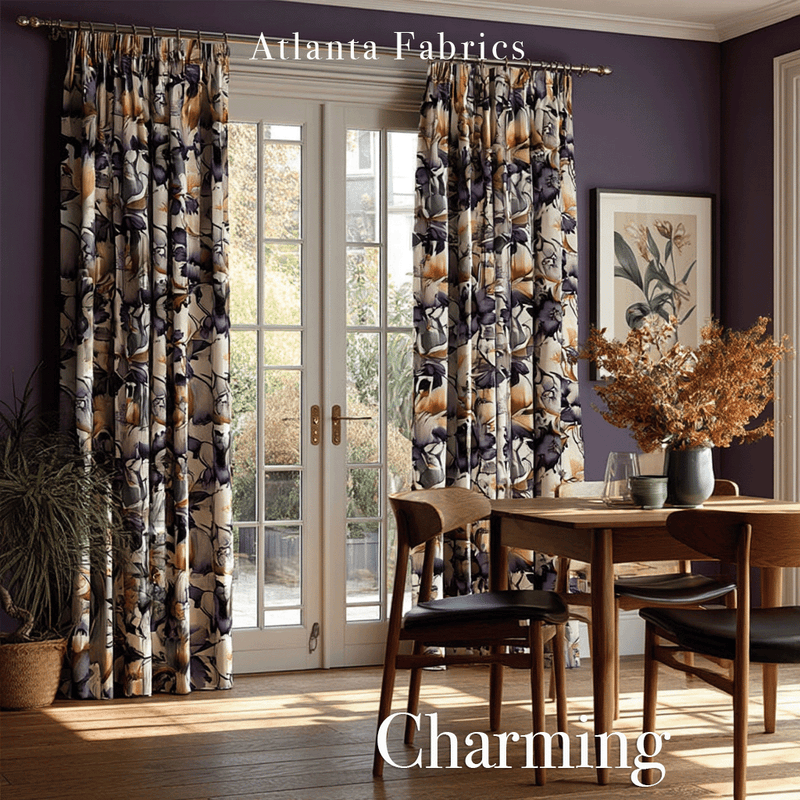 Atlanta Fabrics Charming Teal Fabric | Atlanta Fabrics