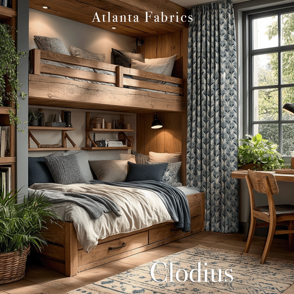 Atlanta Fabrics Clodius Ivory Fabric | Atlanta Fabrics
