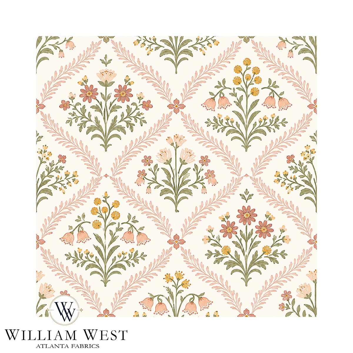 Atlanta Fabrics Connolly Park Blush Fabric | Atlanta Fabrics